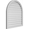 Ekena Millwork Round Top Surface Mount PVC Gable Vent: Functional, w/ 2"W x 1-1/2"P Brickmould Frame, 32"W x 36"H GVPRT32X3602SF - alternate 2